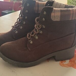 Rock & Candy Brown Lace Up Boots
